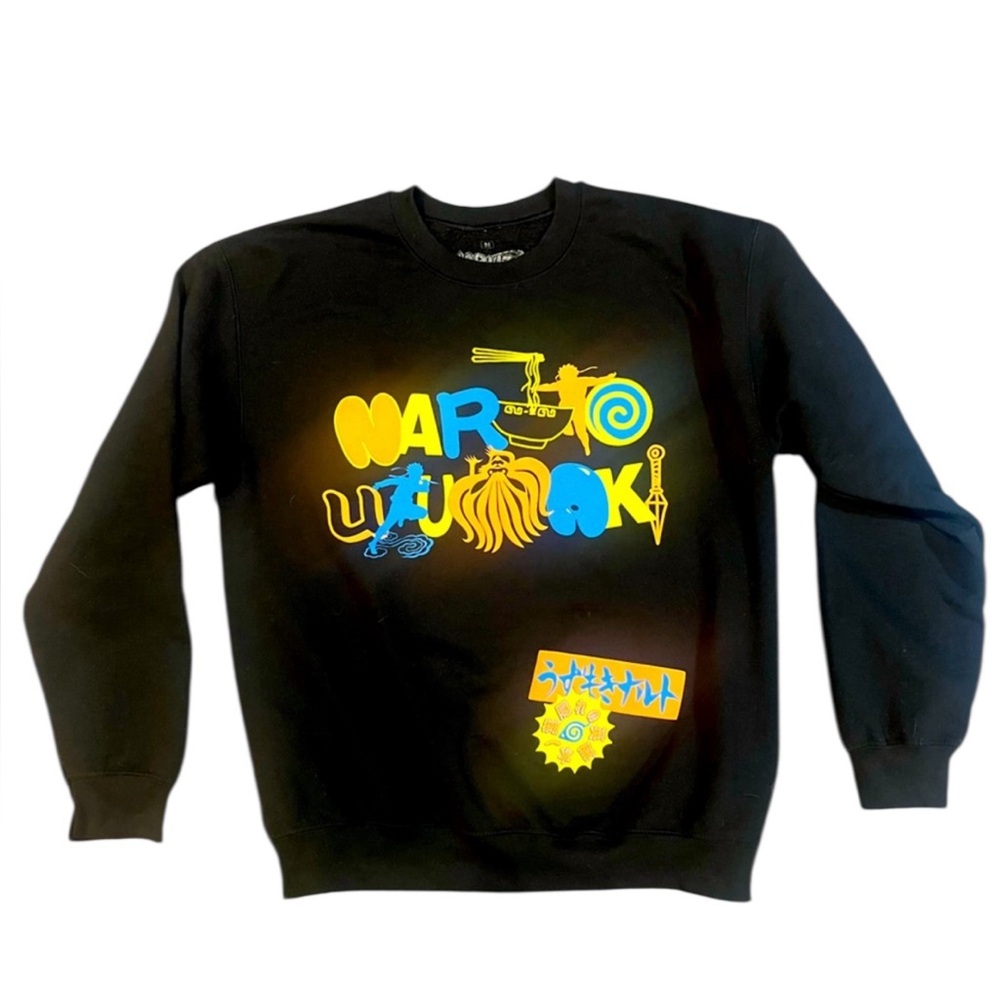 Naruto Shippuden Black Graphic Men's Sweatshirt | Size Medium |‎ Anime